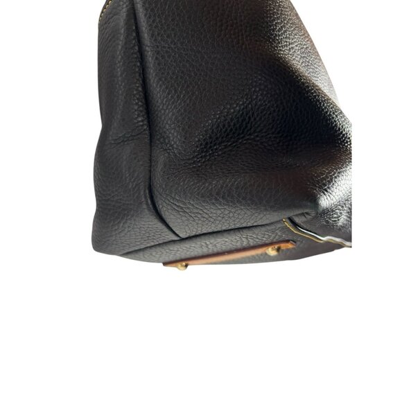 Dooney & Bourke Black Florentine Leather Convertible Shopper Tote Handbag Purse - Picture 5 of 14